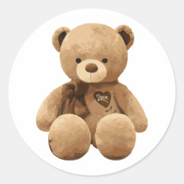 Liebe Runder Aufkleber