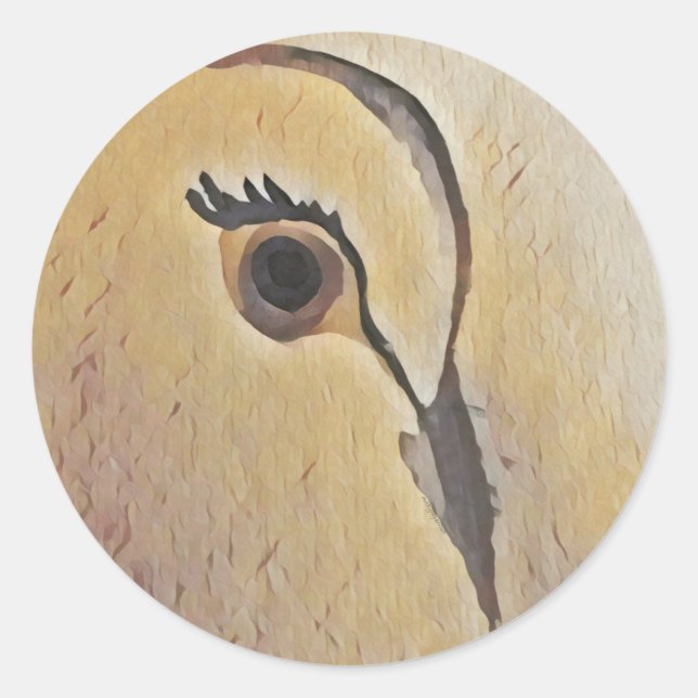 Liebe Runder Aufkleber (Vorderseite)