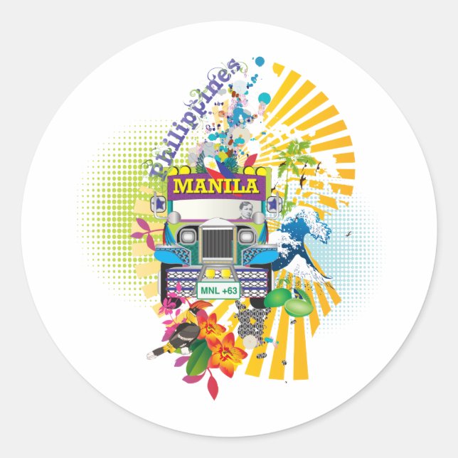 Liebe, Runder Aufkleber (Vorderseite)