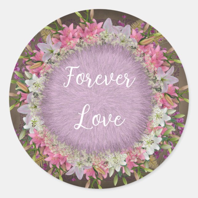 Liebe Runder Aufkleber (Vorderseite)