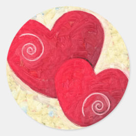 Liebe Runder Aufkleber