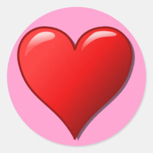 Liebe Runder Aufkleber