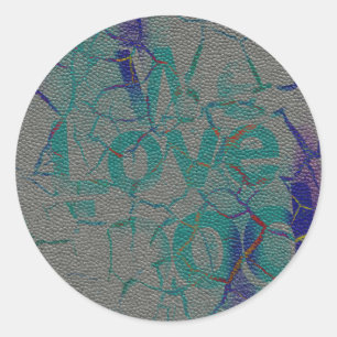 Liebe Runder Aufkleber