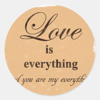 Liebe Runder Aufkleber