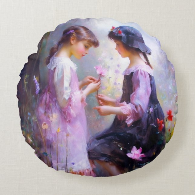 Liebe Rundes Kissen (Vorderseite)