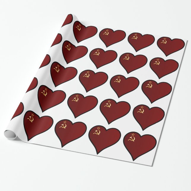 Liebe Russland Geschenkpapier (Ungerollt)