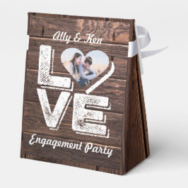 Liebe Rustikales Foto Geschenkschachtel
