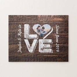 Liebe Rustikales Foto Puzzle