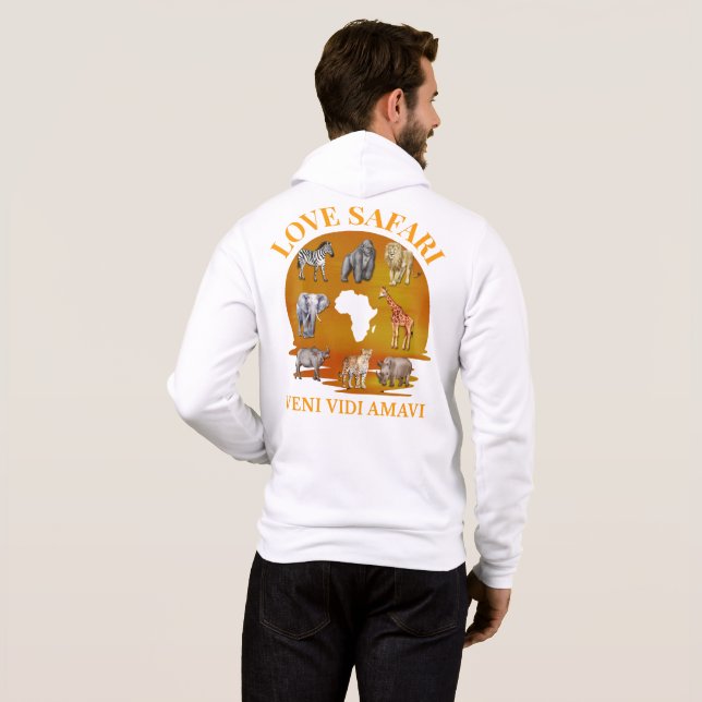 LIEBE SAFARI Veni Vidi Amavi Family Group Wiederse Hoodie (Schwarz voll)