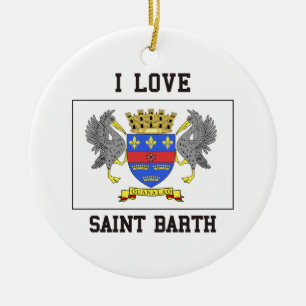 Liebe Saint Barth Keramik Ornament