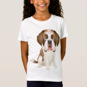 Liebe Saint Bernard Welpe Dog Tee Shirt