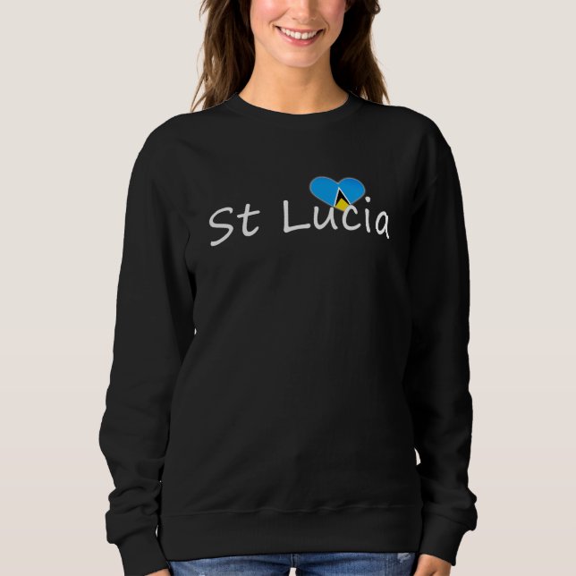 Liebe Saint Lucia Sweatshirt (Vorderseite)