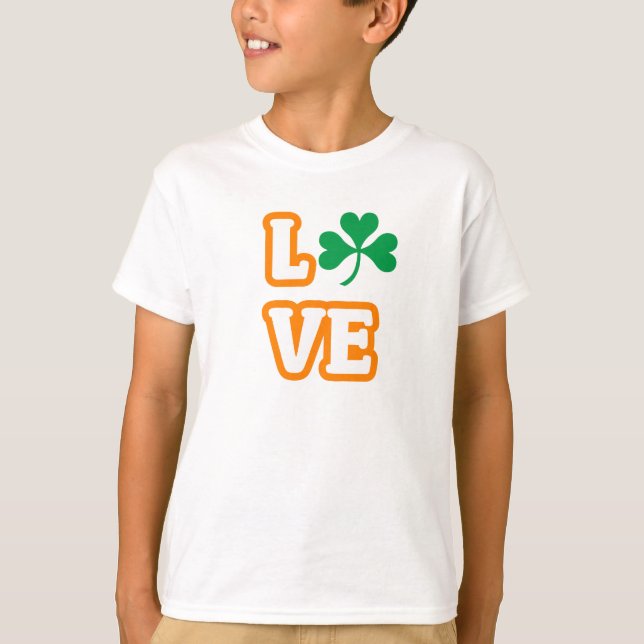 "LIEBE" (SAINT PATRICK'S EDITION) T-Shirt "Kinder" (Vorderseite)