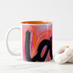 "LIEBE" Sammlungs-Tasse Zweifarbige Tasse