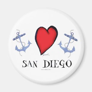 Liebe San Diego Magnet