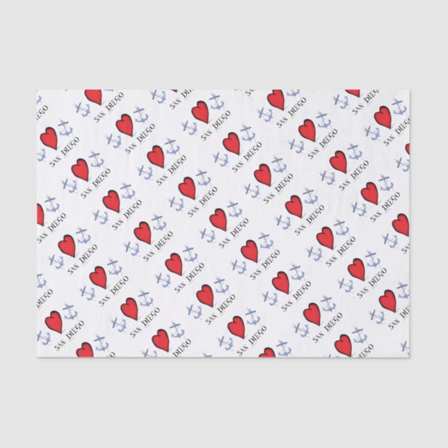 Liebe San Diego Seidenpapier (Vorderseite)