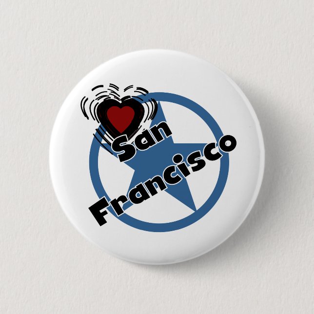 Liebe San Francisco Button (Vorderseite)