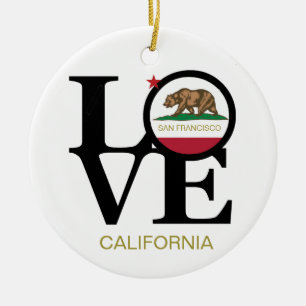 LIEBE San Francisco Kalifornien Keramikornament
