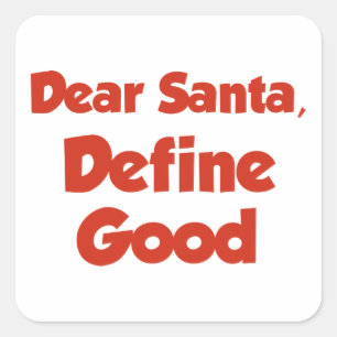 Liebe Sankt, definieren gutes Quadratischer Aufkleber