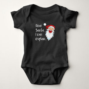 Liebe Sankt, kann ich erklären… Baby Strampler