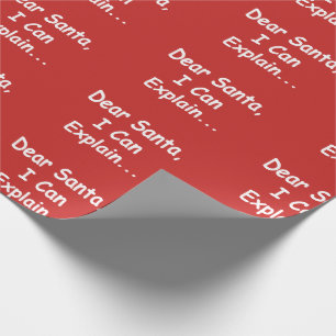 Liebe Sankt kann ich lustiges Geschenkpapier