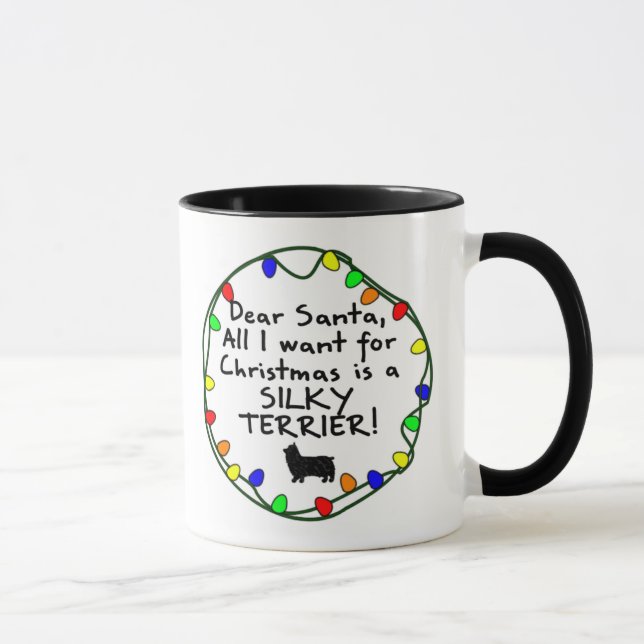 Liebe Sankt seidiges Terrier Tasse (Rechts)