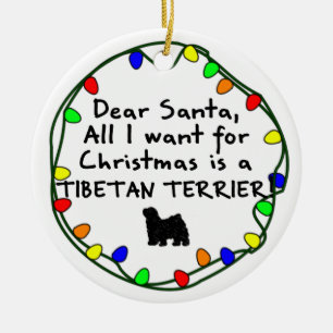 Liebe Sankt tibetanisches Terrier Keramik Ornament