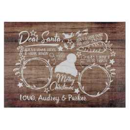 Liebe Santa Cookie & Milk Servierservice Schneidebrett