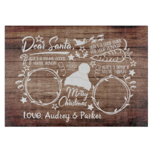 Liebe Santa Cookie & Milk Servierservice Schneidebrett
