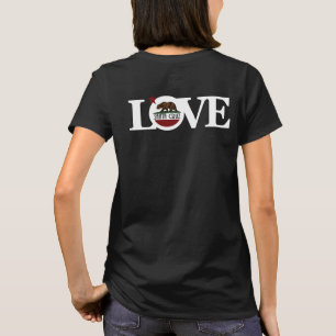 LIEBE Santa Cruz Back Print (weißer Text) T-Shirt