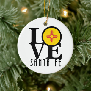 LIEBE Santa Fe Keramik Ornament