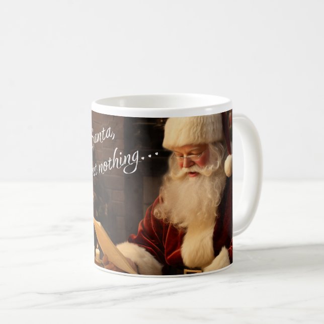 Liebe Santa I Bedret Nichts Weihnachten Kaffeetasse (VorderseiteRechts)