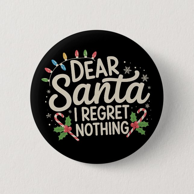 Liebe Santa I Bedret Nichts WeihnachtsfamilienMatc Button (Vorderseite)