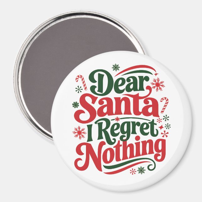 Liebe Santa I Bedret Nothing Magnet (Vorderseite/Rückseite)