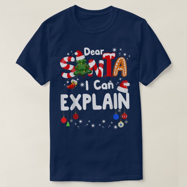 Liebe Santa I Can Eplain Weihnachtsjunge Kinder T-Shirt (Design vorne)