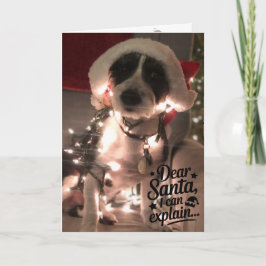 Liebe Santa I kann erklären (Hund) Karte