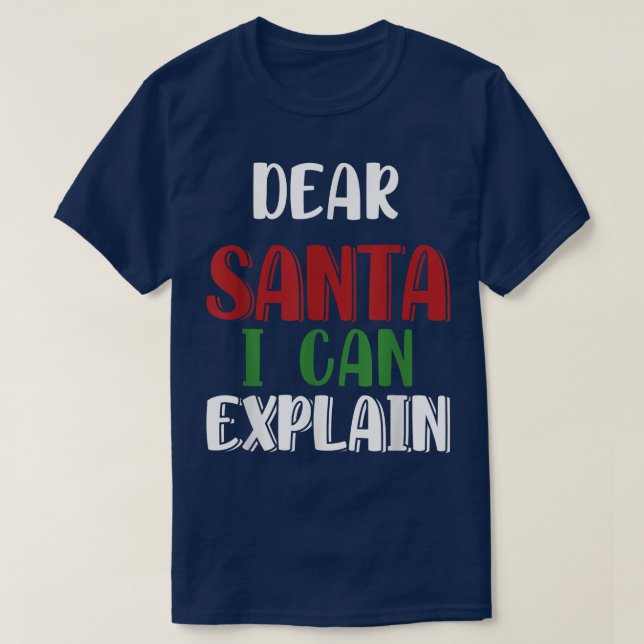 Liebe Santa I kann T - Shirt erklären (Design vorne)