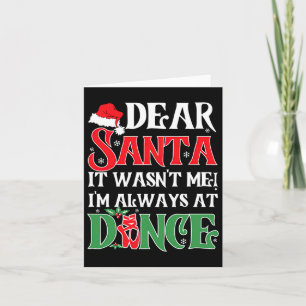 Liebe Santa, ich war immer im Ballett C Karte