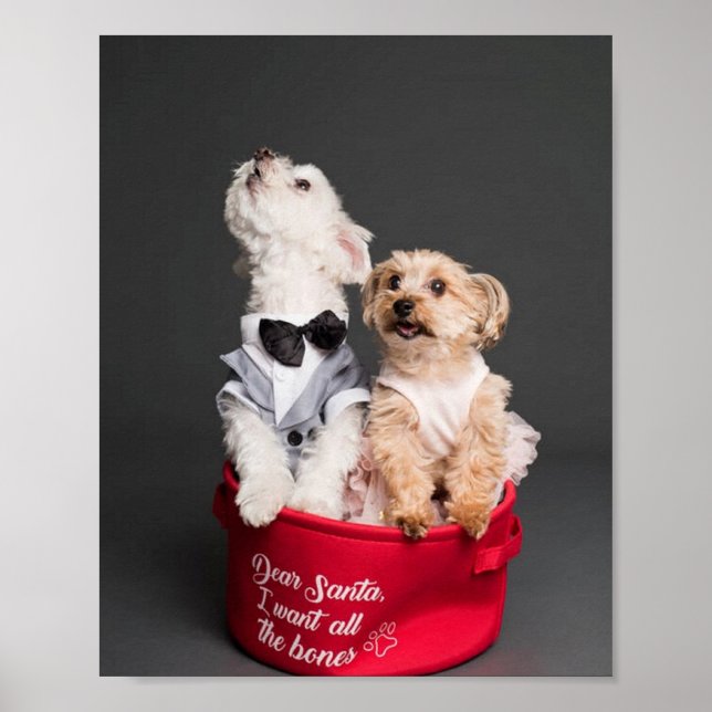 LIEBE SANTA, ICH WOLLTE ALLE KNOCHEN POSTER (Vorne)