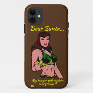 LIEBE SANTA.. MEIN ANWALT WIRD... lustige Weihnach Case-Mate iPhone Hülle