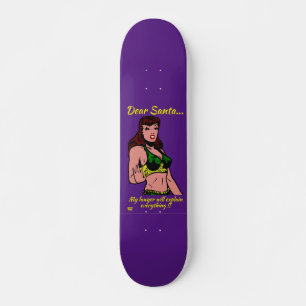 LIEBE SANTA.. MEIN ANWALT WIRD... lustige Weihnach Skateboard