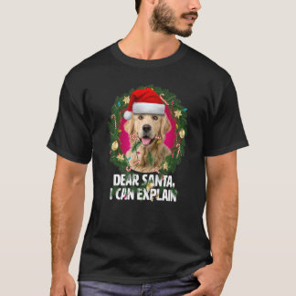 Liebe Santa Niedlich Golden Retriever Naughty für  T-Shirt