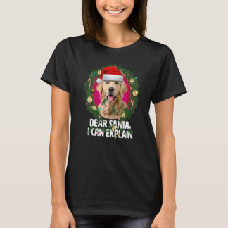 Liebe Santa Niedlich Golden Retriever Naughty für  T-Shirt