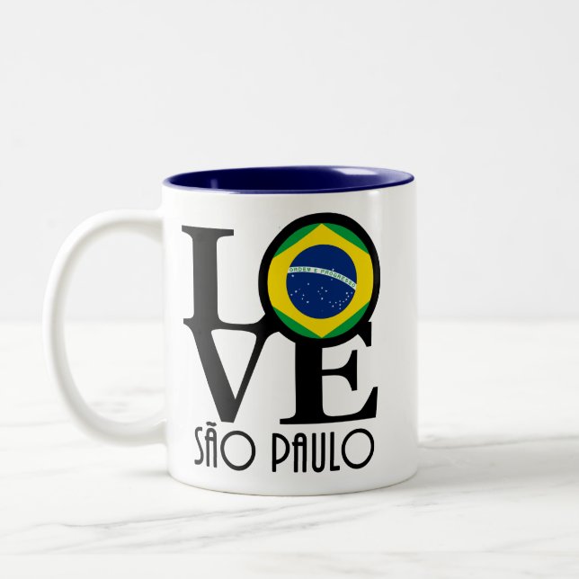 LIEBE São Paulo 11oz Zweifarbige Tasse (Links)