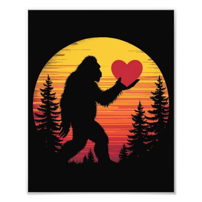 Liebe Sasquatch Sunset Fotodruck (Vorne)