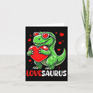 Liebe Saurus Niedlich T-rex Sungles Herz Valentins Karte