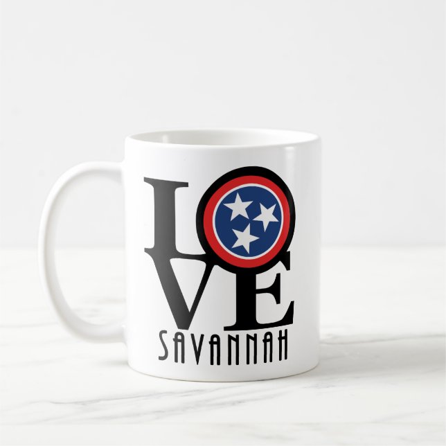 LIEBE Savannah Tennessee 11oz Kaffeetasse (Links)
