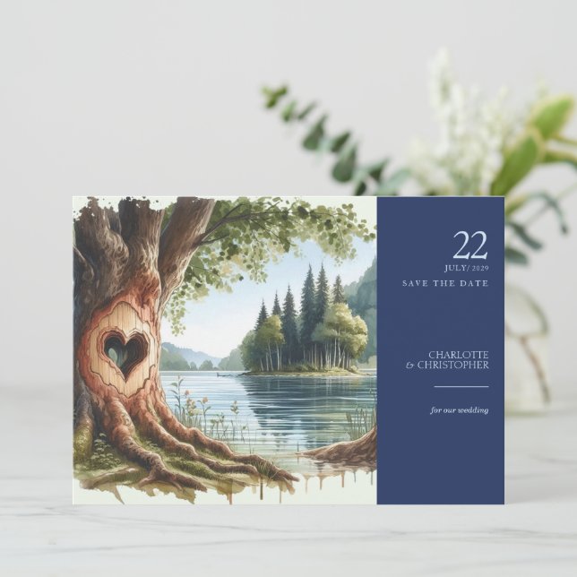 Liebe Save The Date (Stehend Vorderseite)