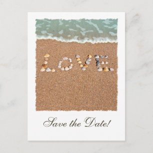 Liebe Save the Date Ankündigungspostkarte