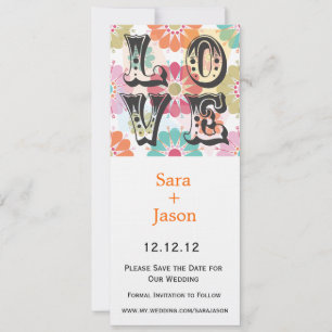 Liebe-Save the Date Mitteilung Save The Date